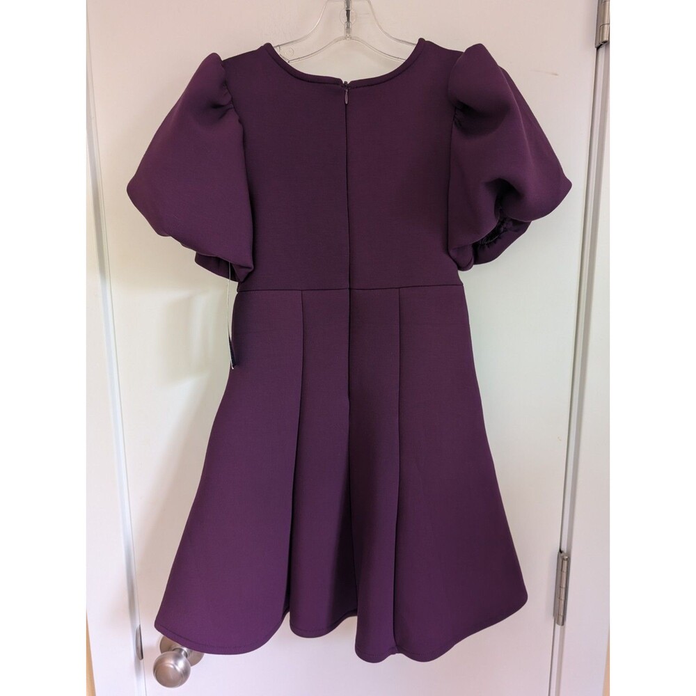 NWT Habitual Girl Puff Sleeve Dress Girl's 10 Purple Formal Event Party Wedding - Picture 3 of 9
